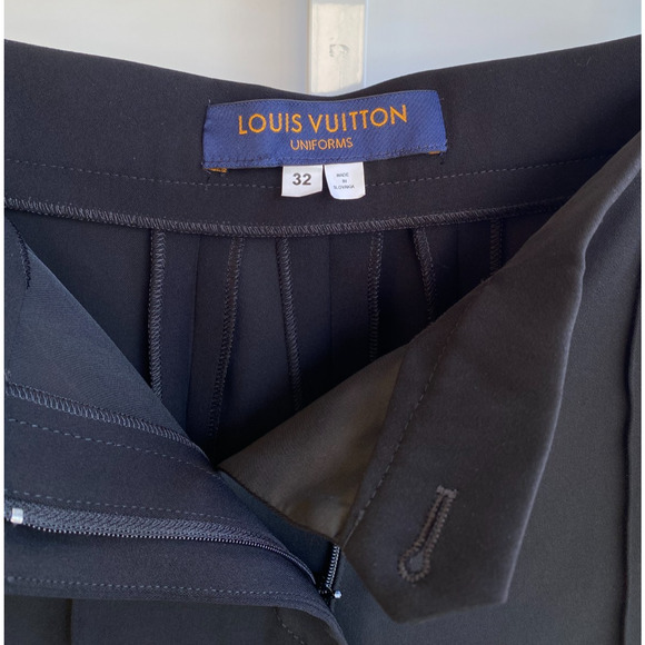 Louis Vuitton Uniforms Black Dress Straight Leg Dress Pants size 32 US 0 - Picture 5 of 8